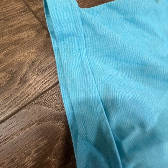 Paul Fredrick Men's Polo Shirt, Aqua Blue, accenting print, Size XL - Picture 3 of 8